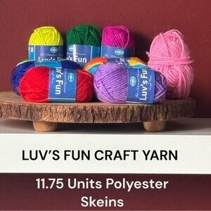 👛 (ANY 2/$20) LUV’S FUN CRAFT YARN - Assorted Colours